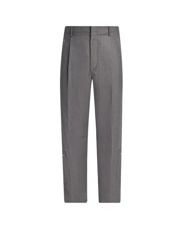 Bottega Veneta Men's Cargo Pocket Shadow Stripe Pleated Trousers