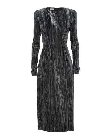 PRABAL GURUNG Long Sleeve Velvet Midi Tube Dress | Thumbnail 1 PRABAL GURUNG Long Sleeve Velvet Midi Tube Dress | Thumbnail 1