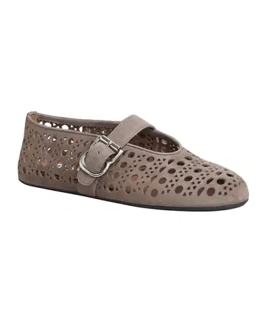 Alaïa Vienne Perforated Suede Buckle Ballerina Flats | Thumbnail 2 Alaïa Vienne Perforated Suede Buckle Ballerina Flats | Thumbnail 2