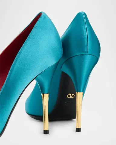 Valentino Garavani Satin Stiletto Pump | Thumbnail 5 Valentino Garavani Satin Stiletto Pump | Thumbnail 5