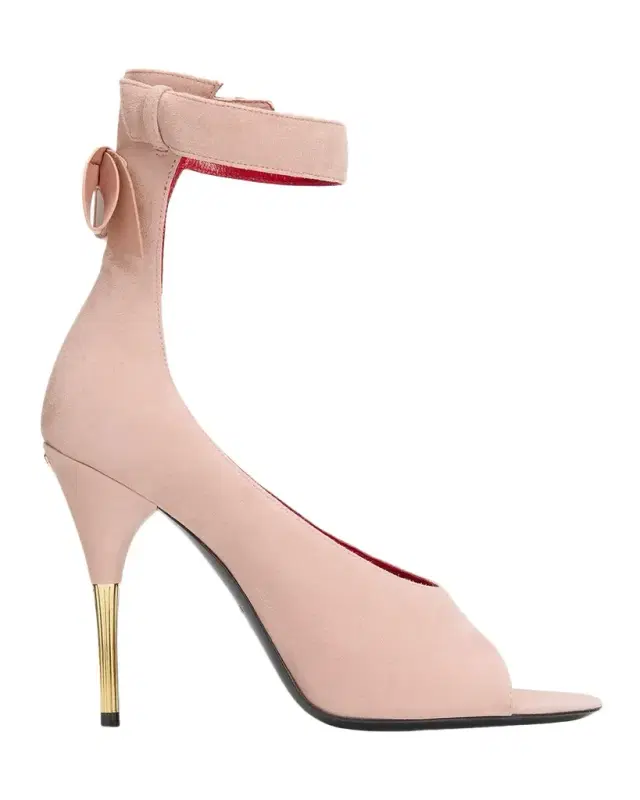 Valentino Garavani Suede Bow-Back Stiletto Sandal