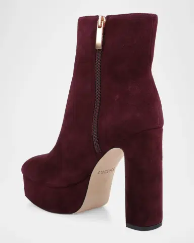 L'Agence Soho Suede Platform Ankle Boots | Thumbnail 3 L'Agence Soho Suede Platform Ankle Boots | Thumbnail 3