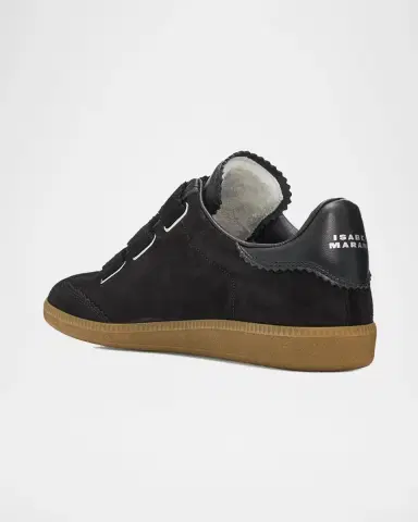 Isabel Marant Beth Mixed Leather Triple-Grip Sneakers | Thumbnail 2
