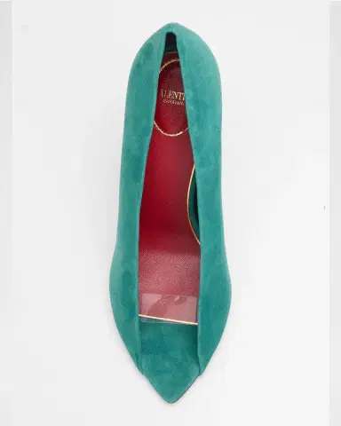 Valentino Garavani 105mm Open Toe Revele Suede Pumps | Thumbnail 4 Valentino Garavani 105mm Open Toe Revele Suede Pumps | Thumbnail 4