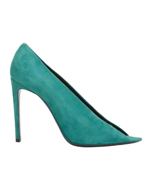 Valentino Garavani 105mm Open Toe Revele Suede Pumps