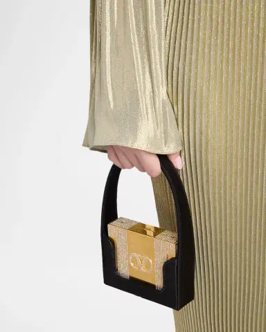 Valentino Garavani Minaumorphe 2-in-1 Crystal Satin Minaudière | Thumbnail 2