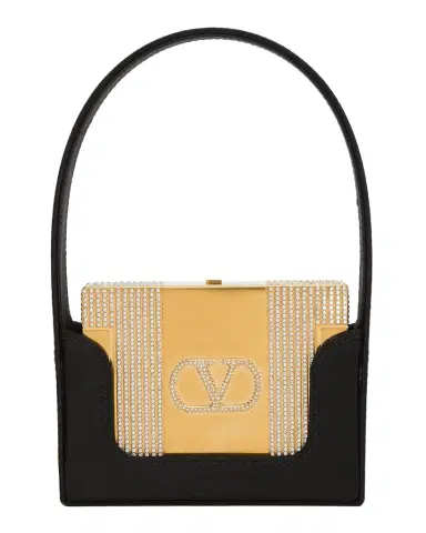 Valentino Garavani Minaumorphe 2-in-1 Crystal Satin Minaudière | Thumbnail 1