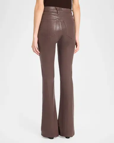 Veronica Beard Beverly Vegan Leather Flare Pants | Thumbnail 3 Veronica Beard Beverly Vegan Leather Flare Pants | Thumbnail 3