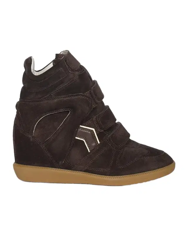 Isabel Marant Bekett Suede High-Top Platform Sneakers