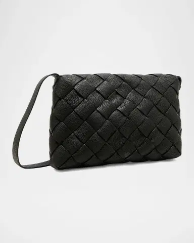Bottega Veneta Men's Small Intreccio Leather Crossbody Bag | Thumbnail 3