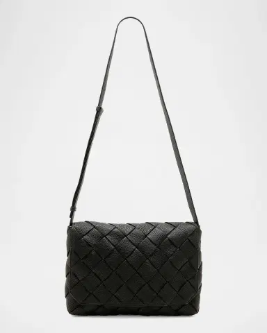 Bottega Veneta Men's Small Intreccio Leather Crossbody Bag | Thumbnail 5