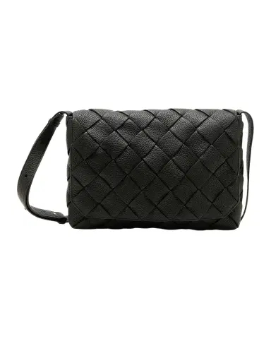 Bottega Veneta Men's Small Intreccio Leather Crossbody Bag | Thumbnail 1