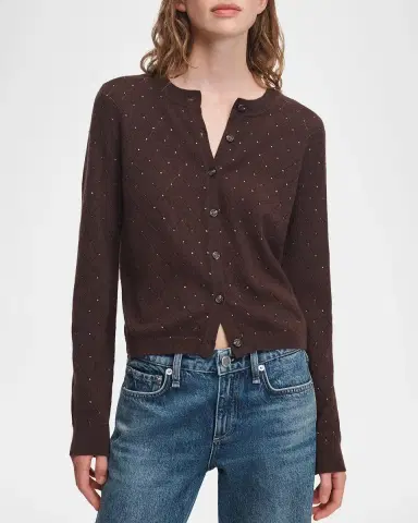rag & bone Archie Jewel Cashmere-Blend Cardigan | Thumbnail 4