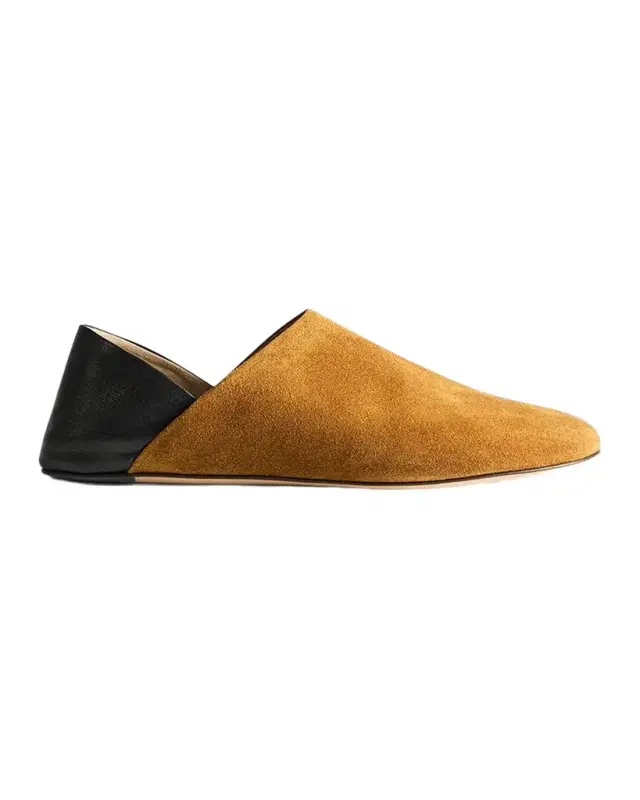 JW Anderson Men's Leather Foldable-Back Slipper Mules