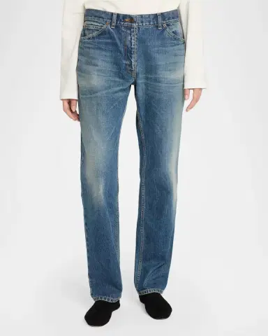 The Row Dinni Low-Rise Straight-Leg Jeans | Thumbnail 4 The Row Dinni Low-Rise Straight-Leg Jeans | Thumbnail 4