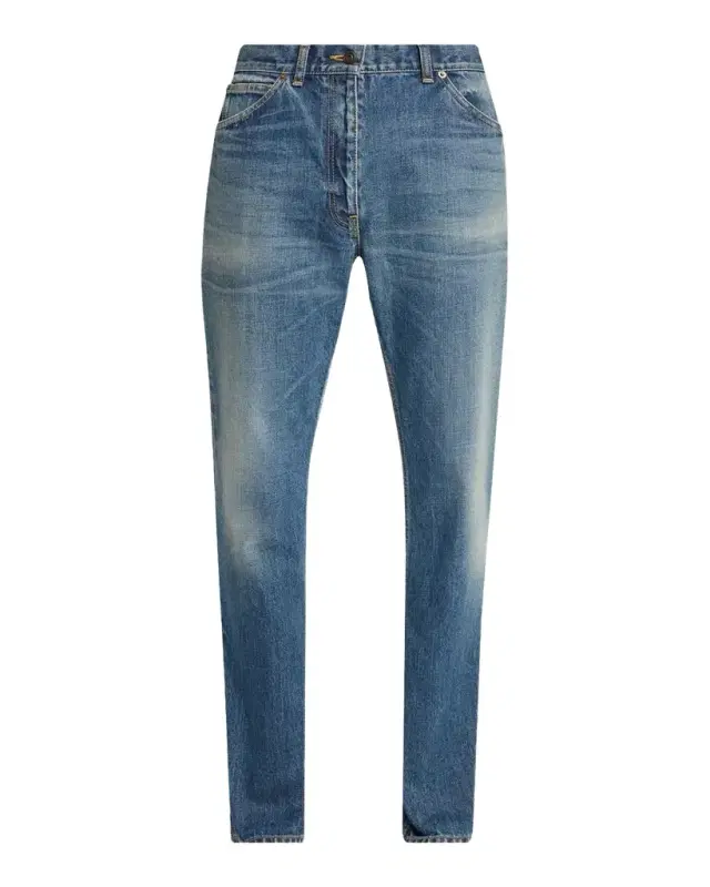 The Row Dinni Low-Rise Straight-Leg Jeans