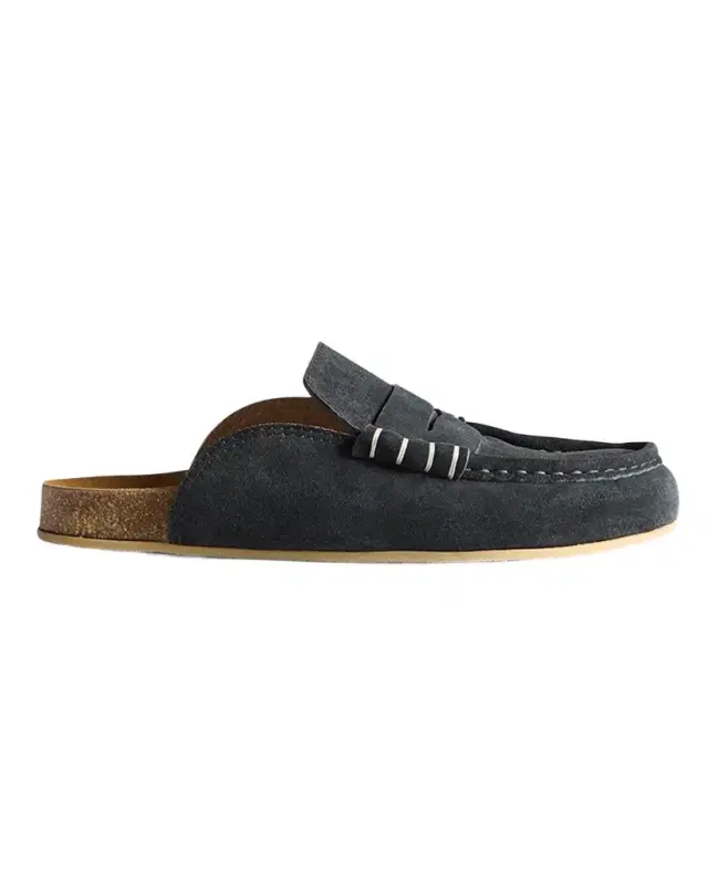 JW Anderson Men's Stitched Suede Loafer Mules