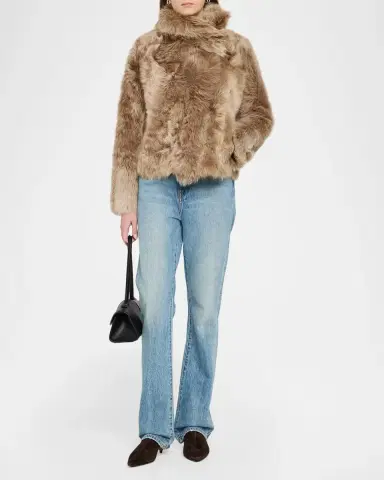 Yves Salomon Toscana Shearling Short Jacket | Thumbnail 2 Yves Salomon Toscana Shearling Short Jacket | Thumbnail 2