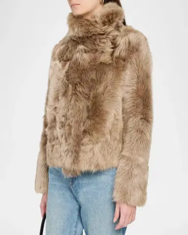 Yves Salomon Toscana Shearling Short Jacket | Thumbnail 4 Yves Salomon Toscana Shearling Short Jacket | Thumbnail 4