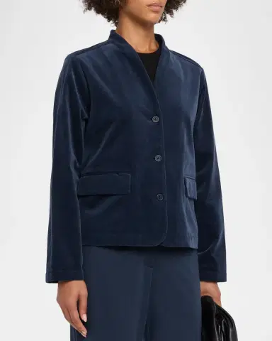 Eileen Fisher Button-Front Corduroy Jacket | Thumbnail 4 Eileen Fisher Button-Front Corduroy Jacket | Thumbnail 4