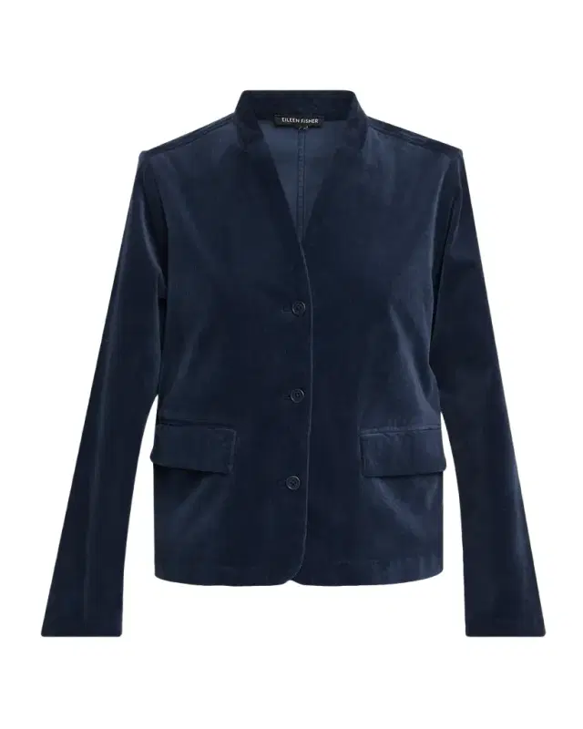 Eileen Fisher Button-Front Corduroy Jacket