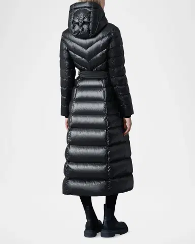 Mackage Calina-RZ Chevron and Box-Quilt Long Down Coat | Thumbnail 3 Mackage Calina-RZ Chevron and Box-Quilt Long Down Coat | Thumbnail 3