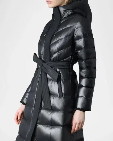 Mackage Calina-RZ Chevron and Box-Quilt Long Down Coat | Thumbnail 5 Mackage Calina-RZ Chevron and Box-Quilt Long Down Coat | Thumbnail 5