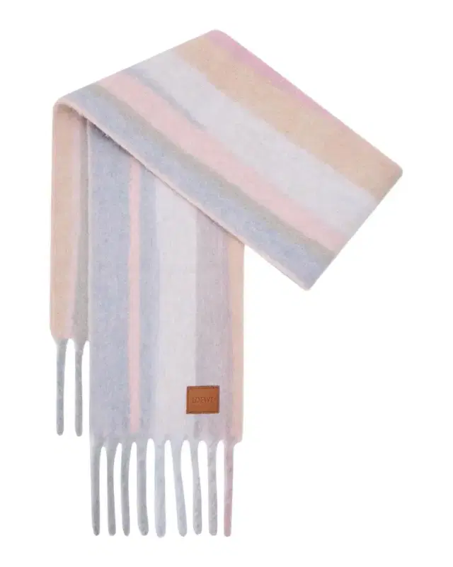 Loewe Alpaca Wool-Blend Jacquard Stripe Scarf