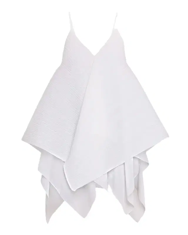Pleated Layered Handkerchief Tank Top