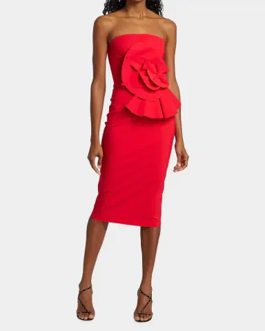 Chiara Boni La Petite Robe Hebe Strapless Embellished Jersey Dress | Thumbnail 4 Chiara Boni La Petite Robe Hebe Strapless Embellished Jersey Dress | Thumbnail 4