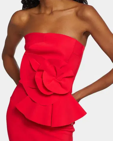 Chiara Boni La Petite Robe Hebe Strapless Embellished Jersey Dress | Thumbnail 5 Chiara Boni La Petite Robe Hebe Strapless Embellished Jersey Dress | Thumbnail 5