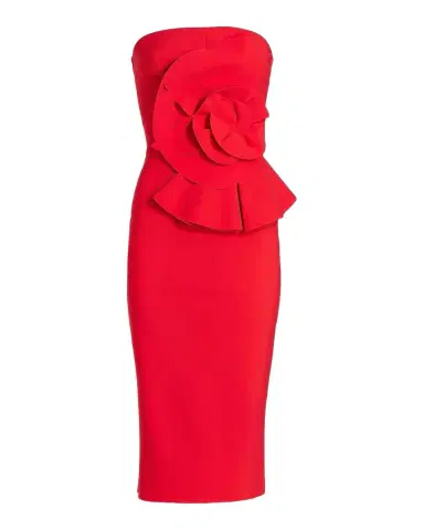 Chiara Boni La Petite Robe Hebe Strapless Embellished Jersey Dress | Thumbnail 1 Chiara Boni La Petite Robe Hebe Strapless Embellished Jersey Dress | Thumbnail 1