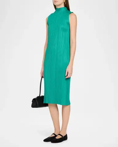 Issey Miyake Ribbed Midi Dress | Thumbnail 4