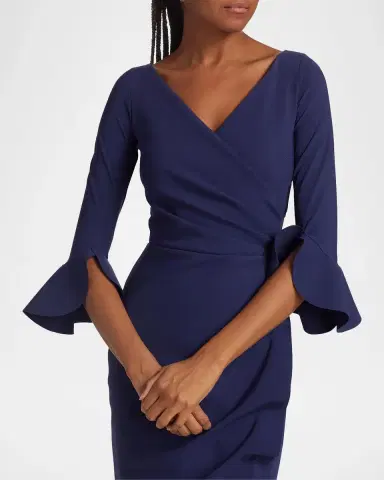 Chiara Boni La Petite Robe Zalfa Ruched Column Gown | Thumbnail 5 Chiara Boni La Petite Robe Zalfa Ruched Column Gown | Thumbnail 5