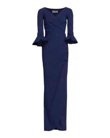 Chiara Boni La Petite Robe Zalfa Ruched Column Gown | Thumbnail 1 Chiara Boni La Petite Robe Zalfa Ruched Column Gown | Thumbnail 1