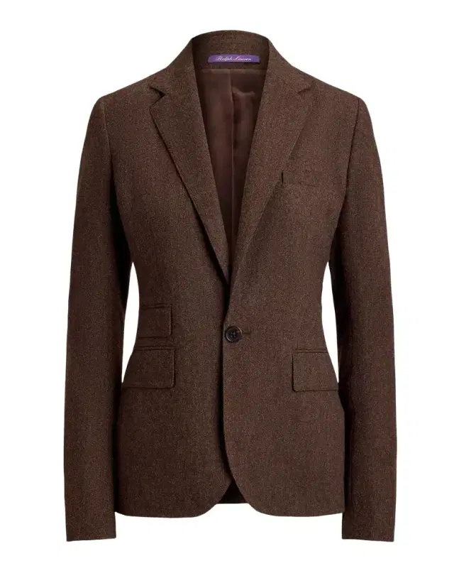 Ralph Lauren Collection Parker Striped Herringbone Jacket