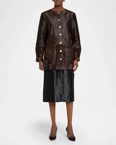 Kobi Halperin Cindy Calf Hair Pencil Skirt | Thumbnail 2 Kobi Halperin Cindy Calf Hair Pencil Skirt | Thumbnail 2