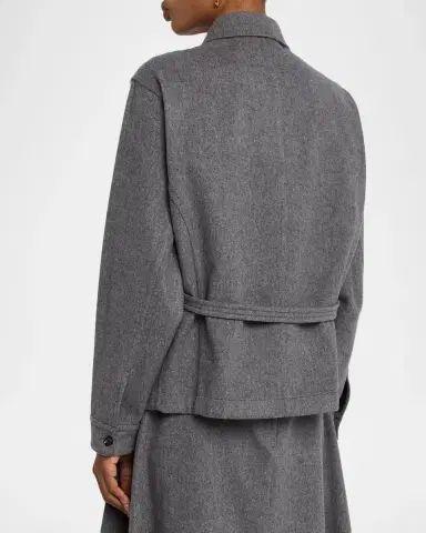Co Workwear Wool-Cashmere Shirt Jacket | Thumbnail 3