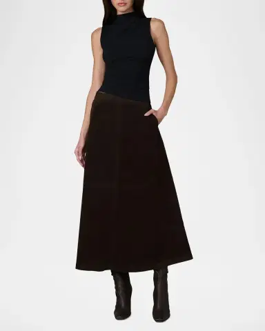 Joe's Jeans The Tavi Vegan Suede Midi-Skirt | Thumbnail 2 Joe's Jeans The Tavi Vegan Suede Midi-Skirt | Thumbnail 2