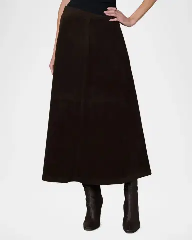 Joe's Jeans The Tavi Vegan Suede Midi-Skirt | Thumbnail 4 Joe's Jeans The Tavi Vegan Suede Midi-Skirt | Thumbnail 4