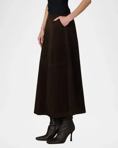 Joe's Jeans The Tavi Vegan Suede Midi-Skirt | Thumbnail 6 Joe's Jeans The Tavi Vegan Suede Midi-Skirt | Thumbnail 6