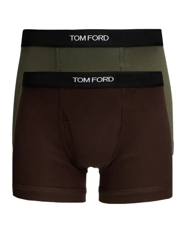 Tom Ford Men's 2-Pack Solid Jersey Boxer Briefs