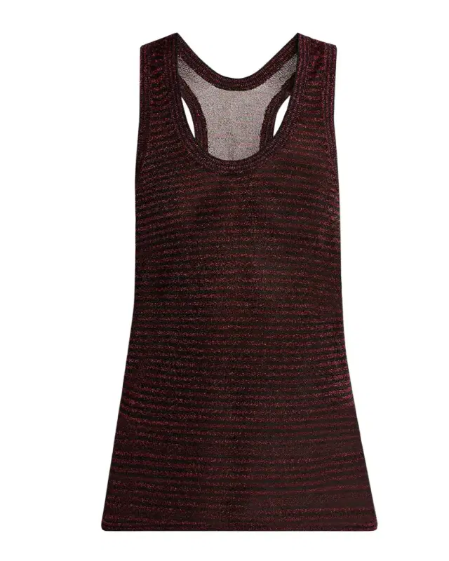 Isabel Marant Cevara Metallic Striped Tank Top