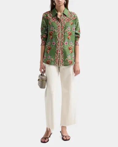 Johnny Was Vintage Western Floral-Print Shirt | Thumbnail 2