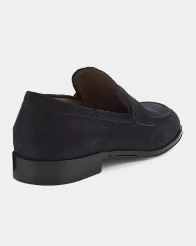 Gianvito Rossi Men's George Suede Penny Loafers | Thumbnail 2