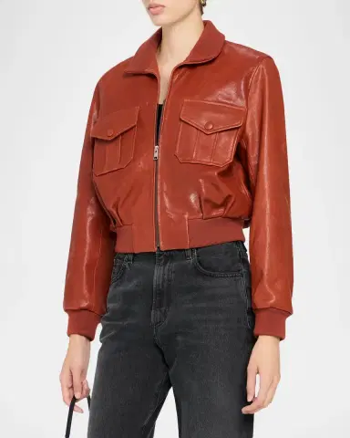 Frame The Ace Leather Jacket | Thumbnail 4 Frame The Ace Leather Jacket | Thumbnail 4