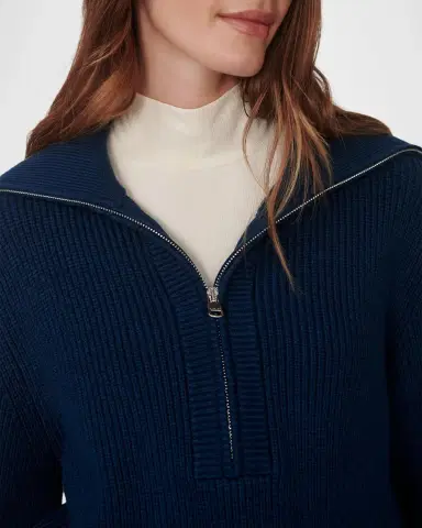 Varley Maura Half-Zip Ribbed Knit Pullover | Thumbnail 5 Varley Maura Half-Zip Ribbed Knit Pullover | Thumbnail 5