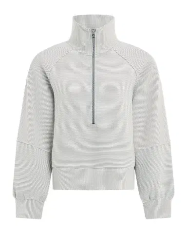 Varley Milano Half-Zip Ribbed Sweatshirt | Thumbnail 1 Varley Milano Half-Zip Ribbed Sweatshirt | Thumbnail 1