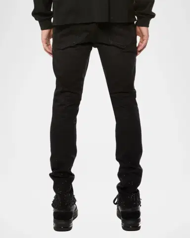 PURPLE High Contrast Bling Skinny Jeans | Thumbnail 2
