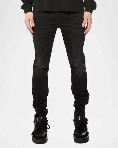 PURPLE High Contrast Bling Skinny Jeans | Thumbnail 3
